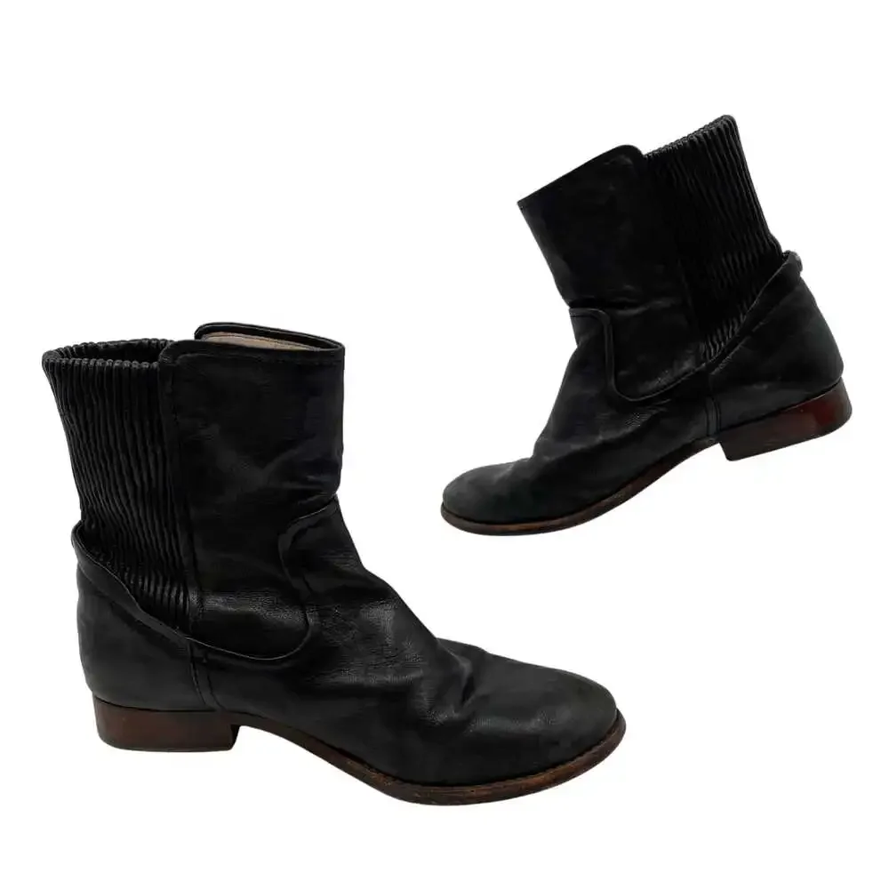 Frye Black Leather Ankle Booties | Women’s Size 6.5